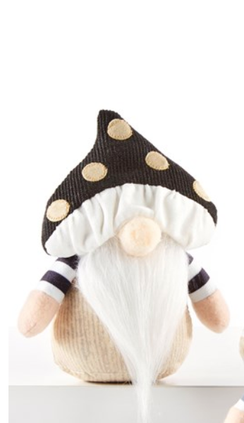 Mushroom Hat Gnome -Black Hat