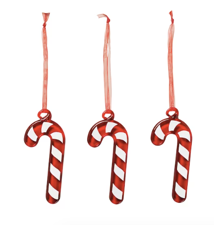 Candy cane ornament