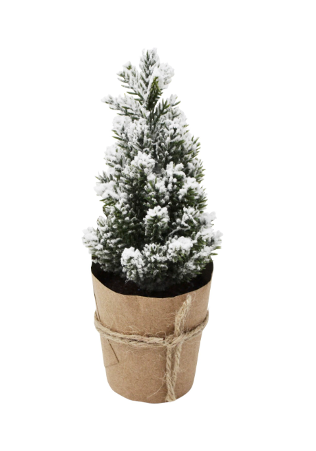Snow Flocked Fir Tree w/Craft Base