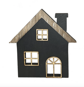 9" Wooden House Decoration