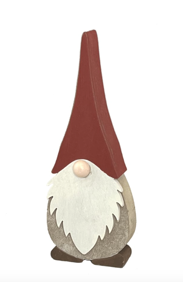 8" Wooden Gnome