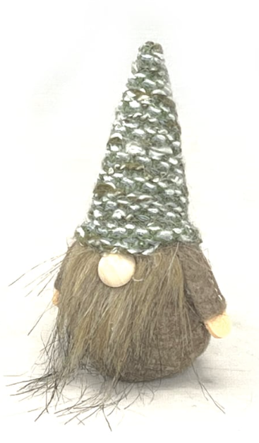 5" Standing Gnome Green/Taupe