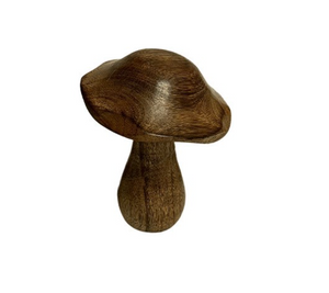Wood Mushroom- Small Leaning Top