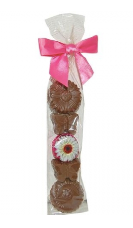 Milk Chocolate Spring Flowers - 7 Pc