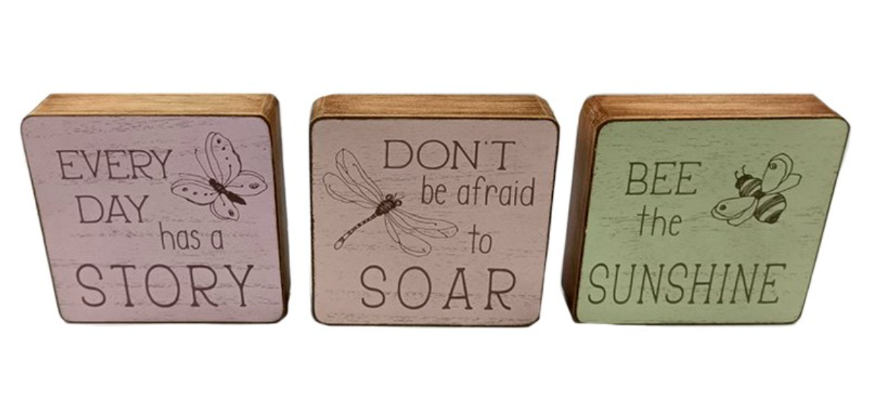 Block Garden Signs - Sold Separately