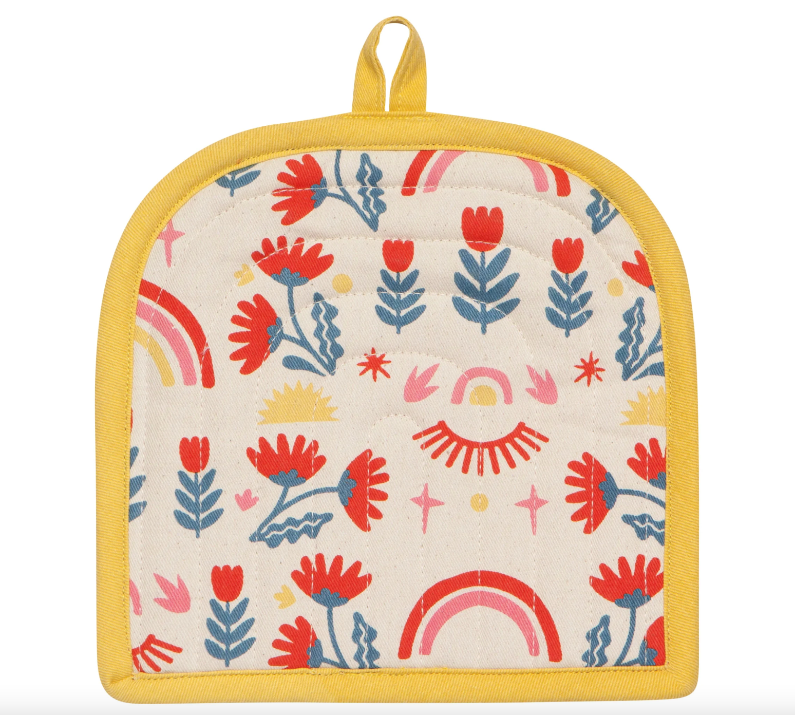 Yellow Floral Pot Holder