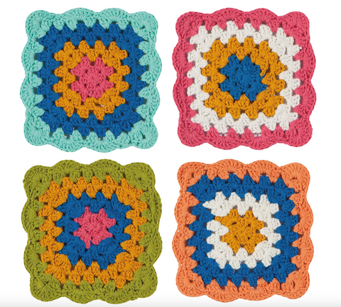 Loop de loop Crochet Coasters