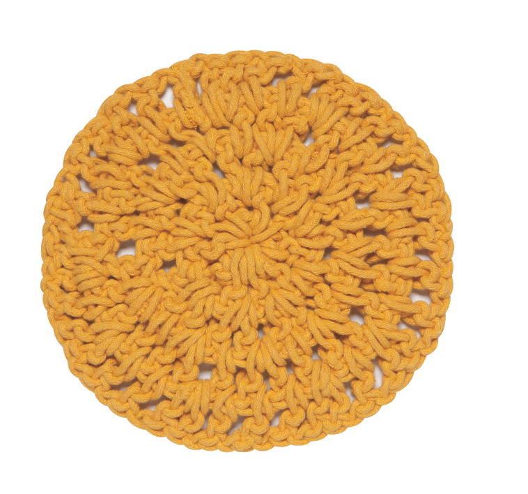 Knot Trivet- Ochre Yellow