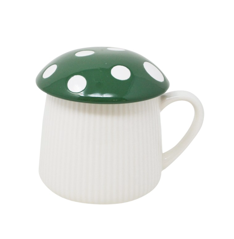Mushroom Mug - Green Lid
