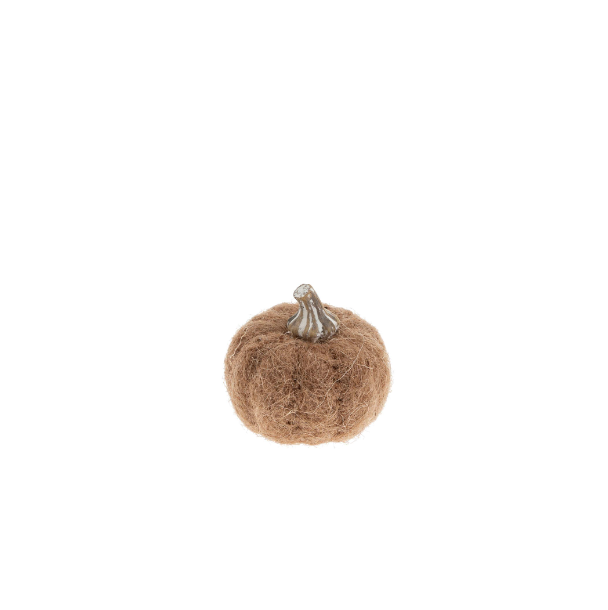 XSmall Terracotta Felt Pumpkin