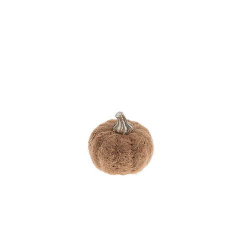 XSmall Terracotta Felt Pumpkin