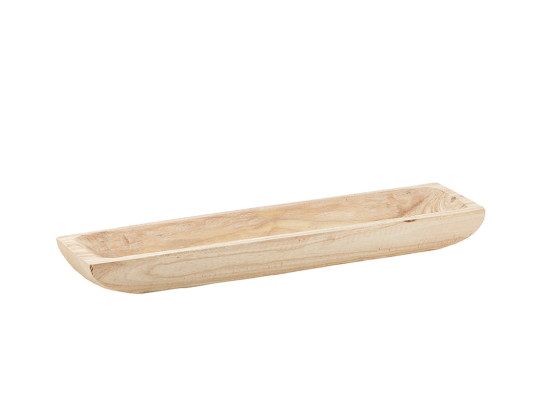 Paulownia Rectangle Tray -Natural