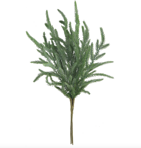 17" Fresh Touch Norfolk Pine Pick Real Touch - 3pcs/Bundle