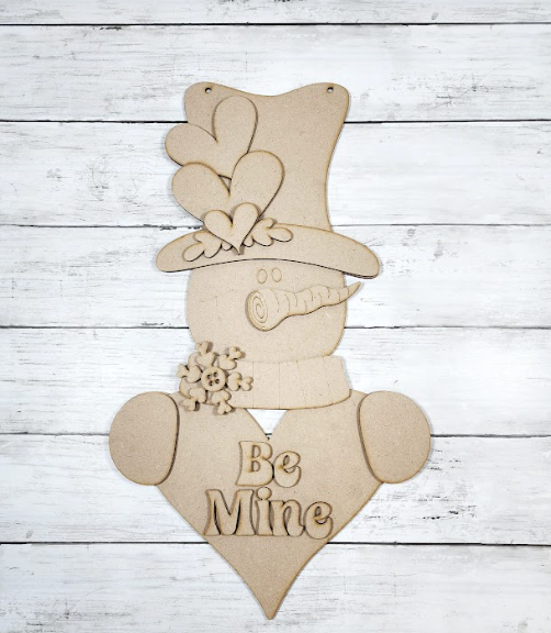 Snowman Valentine Be Mine Hanging Instore Workshop Project