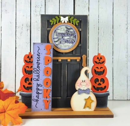 12" Standing Farmhouse Barn Door  - Interchangeable