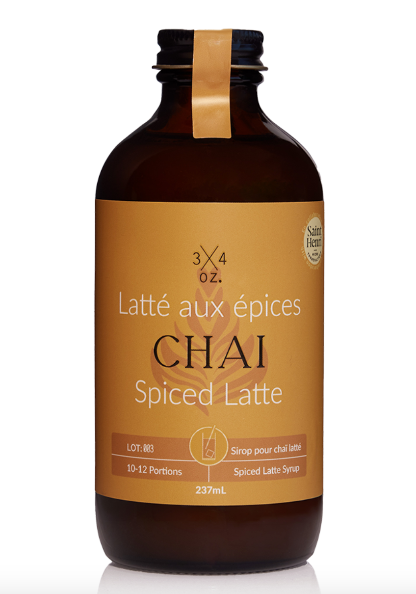 Chai Spiced Latte Syrup- Drink Mix - 237ml