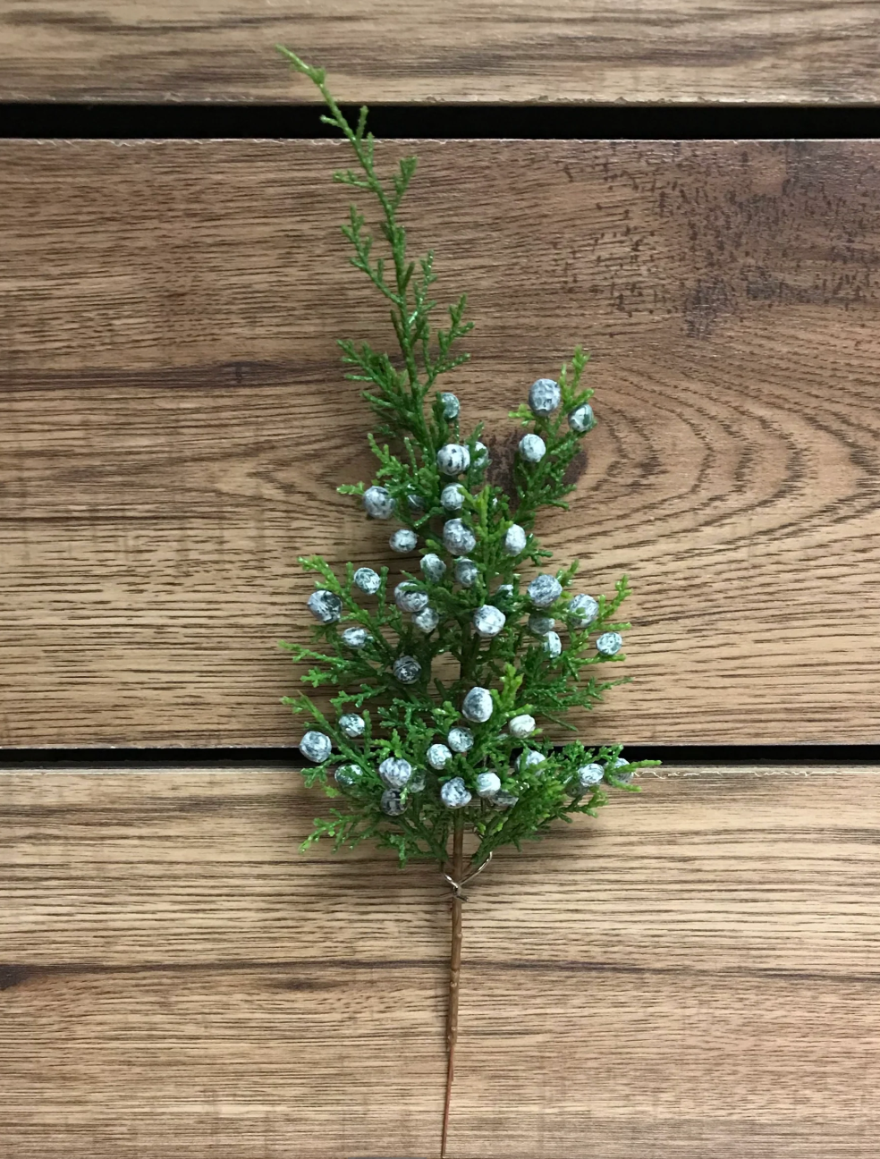 12" Juniper Spray Cedar Berries