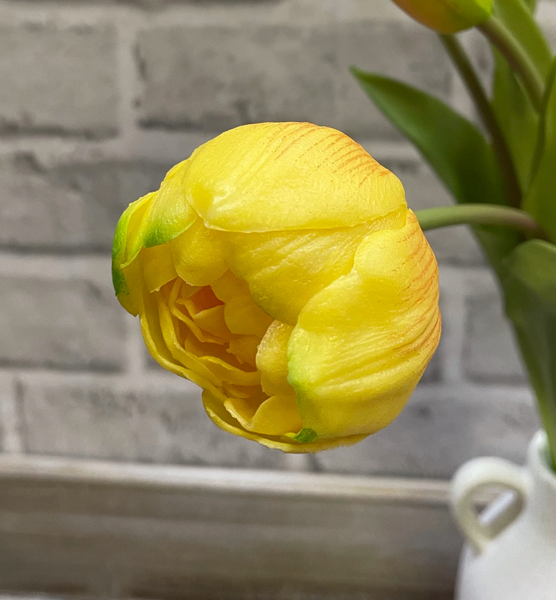 18"  Real Touch Yellow Peony & Tulip Bundle