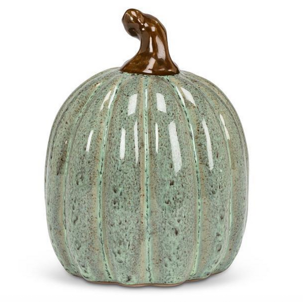 4" Oval Pumpkin -Sage