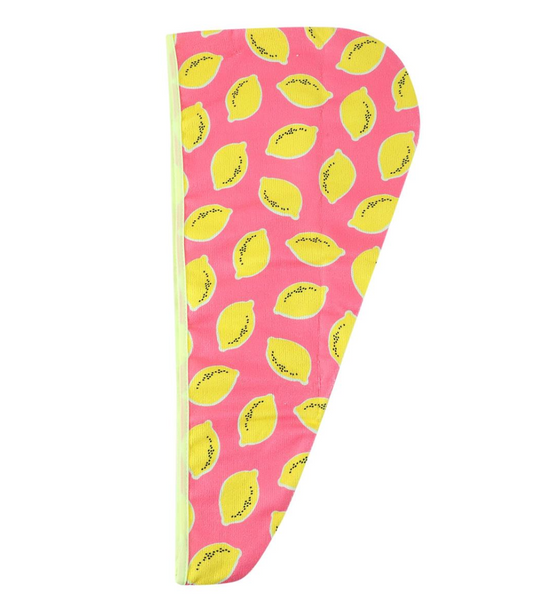 Hair Drying Wrap Towel - Lemon