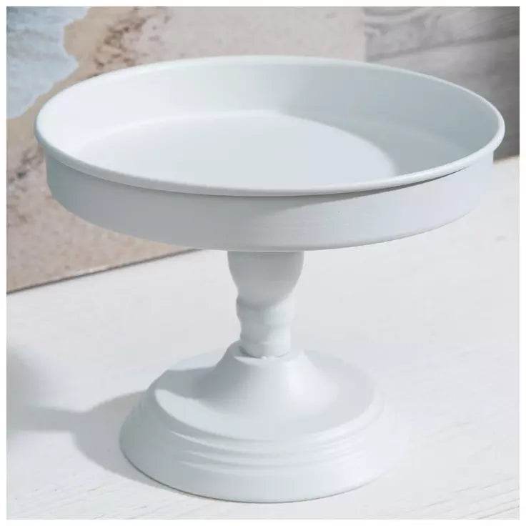 Round Pedestal Stand - White