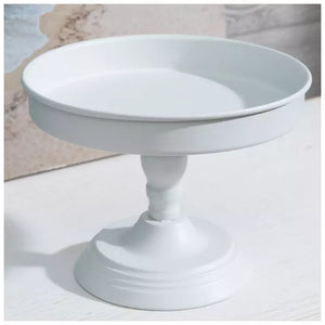 Round Pedestal Stand - White
