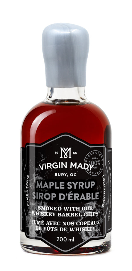 Organic Whiskey barrel moked maple syrup -200ml