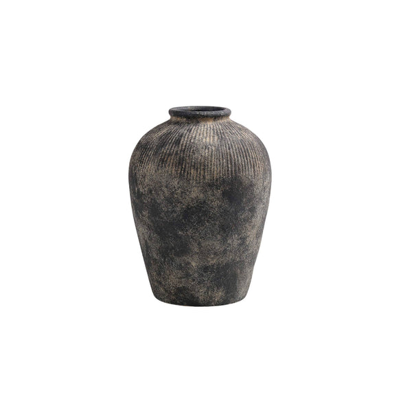 Black Terracotta Vase - Small