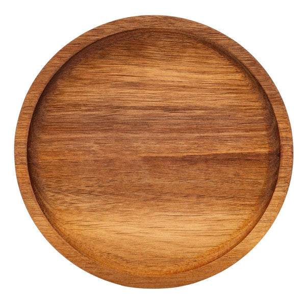 Acacia Wood Serving Tray, 19.5cm dia.x2cm