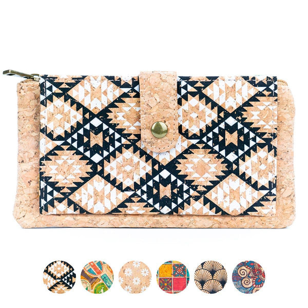 Sleek Vegan Cork Wallet BAG-2302: D
