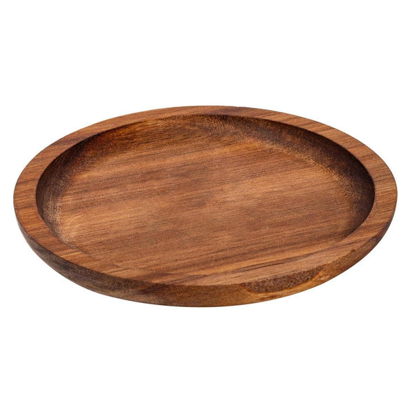 Acacia Wood Serving Tray,13 cm dia.x1.5cm,