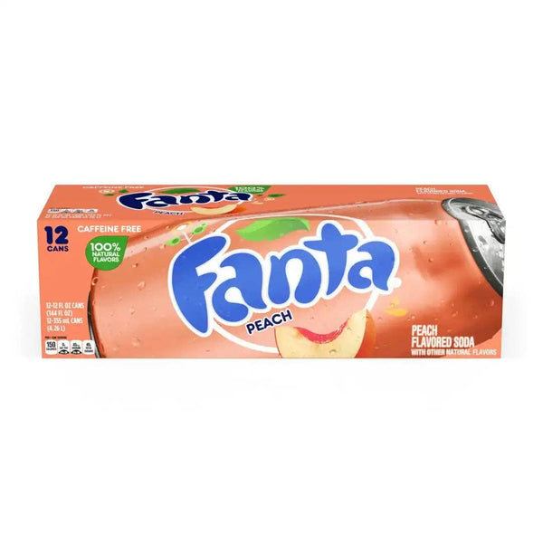 Fanta Peach Soda, 12 fl oz can