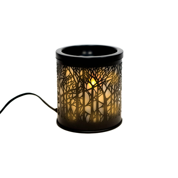 Metal Plug-In Corded Wax Warmer (Tree Branches): Black
