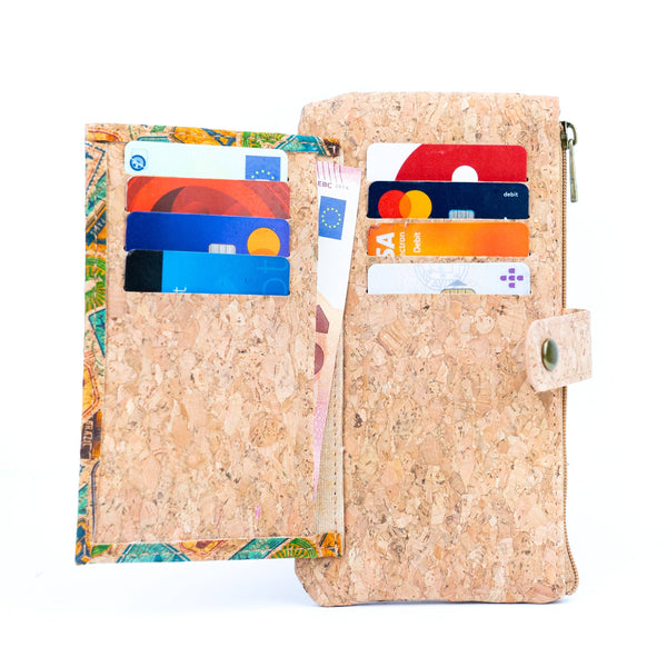 Sleek Vegan Cork Wallet BAG-2302: C