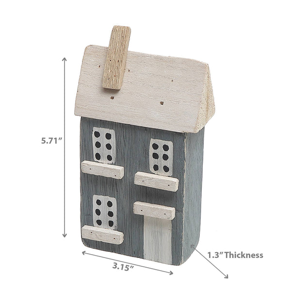 Wooden Single Blue House Decor: Blue