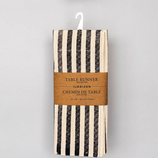 Table Runner In Flax Cotton