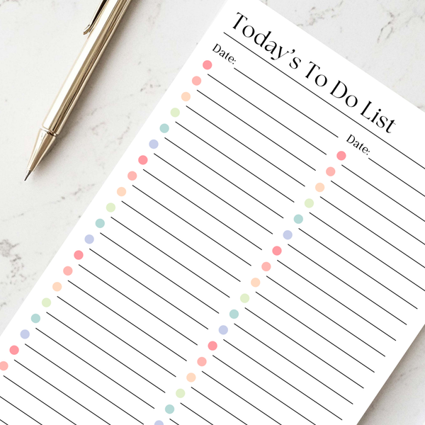 Daily To-Do List and Schedule: 50 Page Tear-Off Notepad
