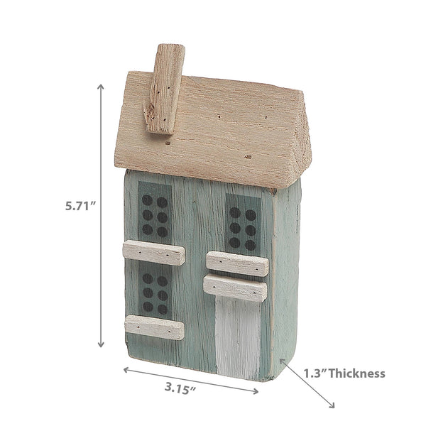 Wooden Single Green House Decor: Green