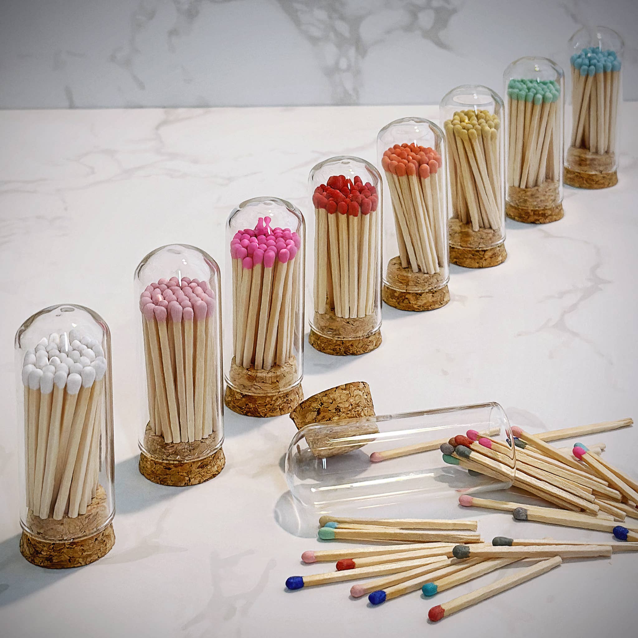 2" Matches + Mini Cloche - Colour of Your Choice + Striker