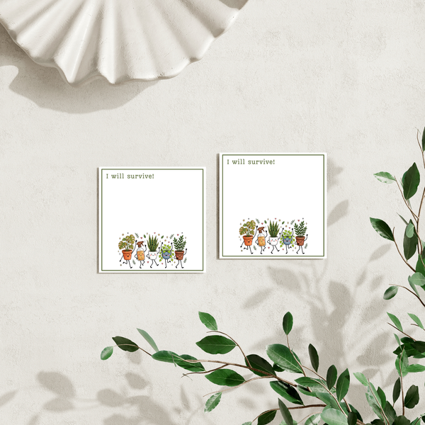 Funny Plants: 50 Sheet Post-It Note Notepad