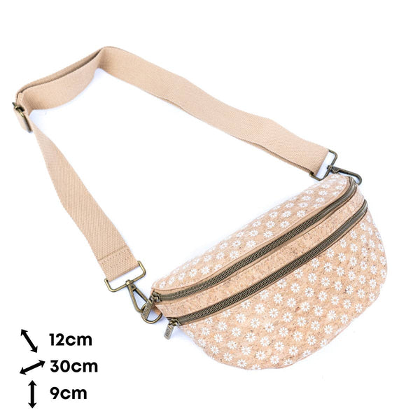 Cork Waist Bag with Double Zipper BAG-2379: C