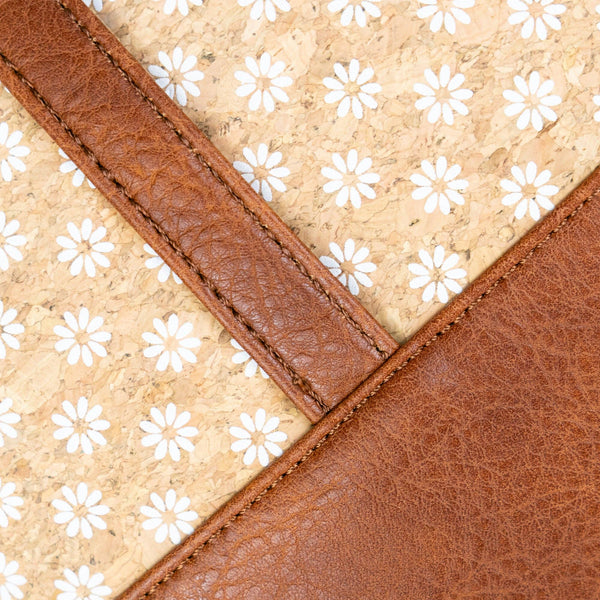 Cork Tote Bag with Vegan Leather Straps BAG-2371: B