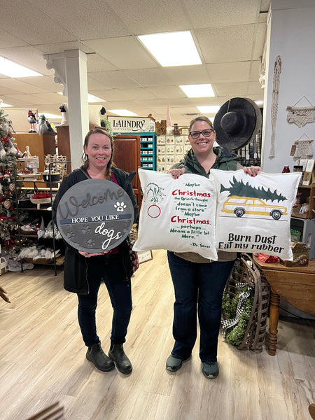 Two 20"x20" Pillow Stencilling w/Inserts Instore Workshop Project