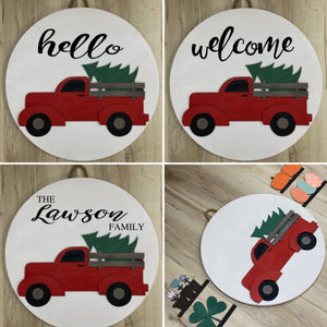 Round 18" Interchangeable Truck Sign w/5pcs Instore Workshop Project