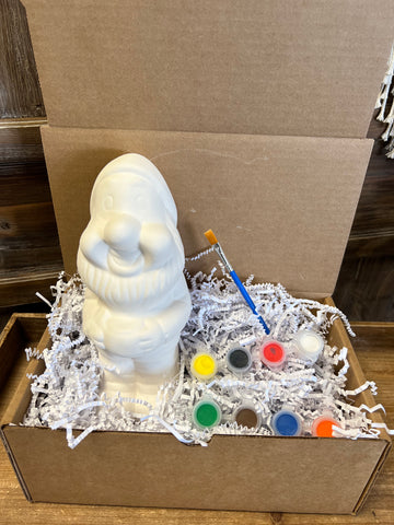 DIY Ceramic Gnome w/Paint Kit
