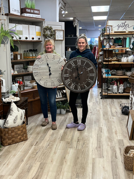 Oversized 24" Clock Instore Workshop Project