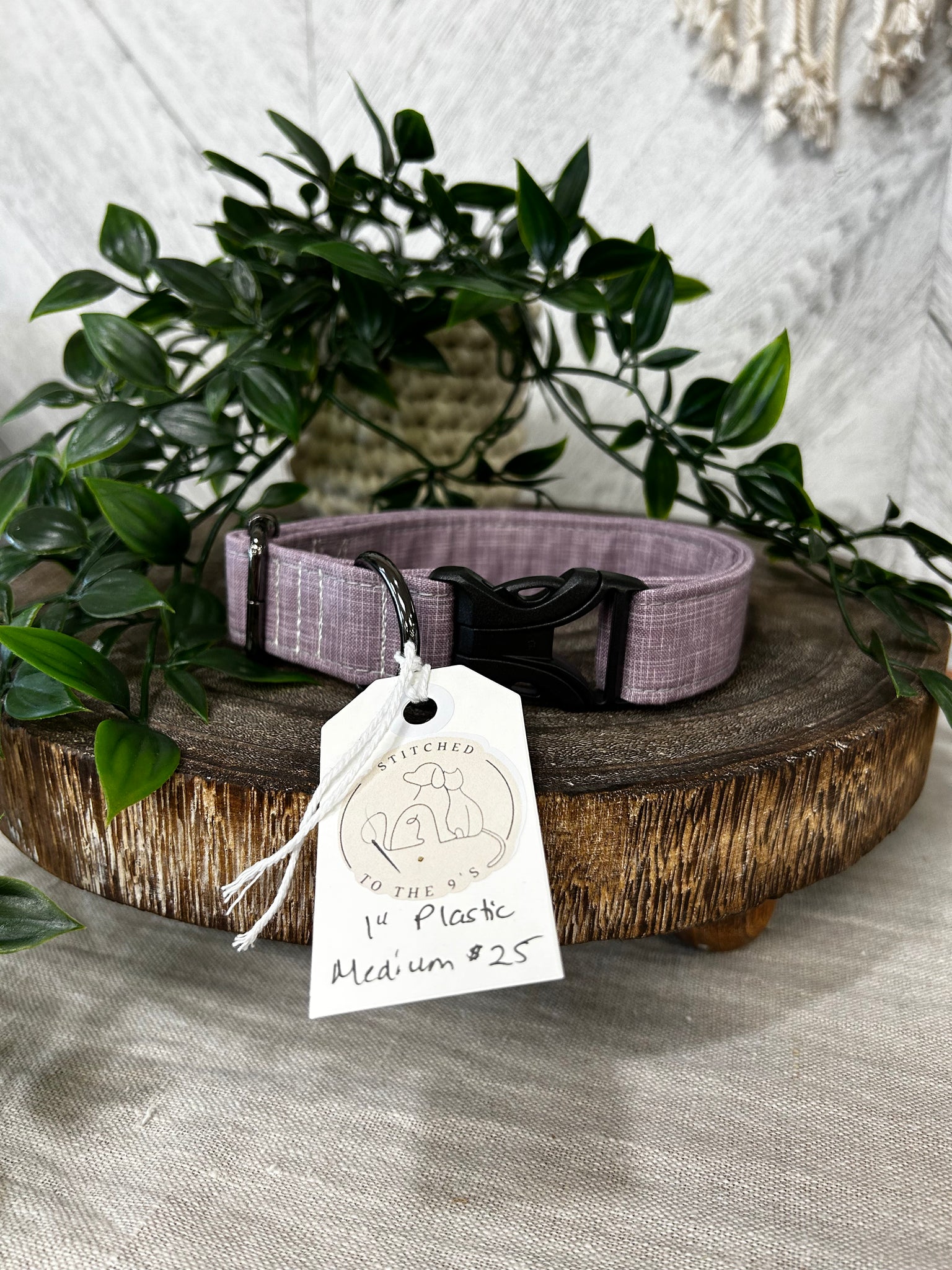 Purple Dog Collar - Medium