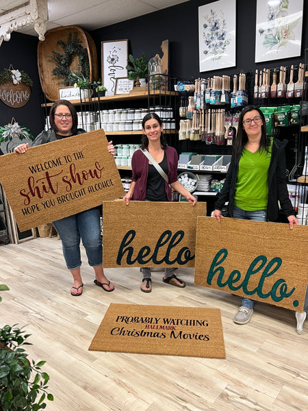 Small Coir Doormat 16"x24" Instore Workshop Project