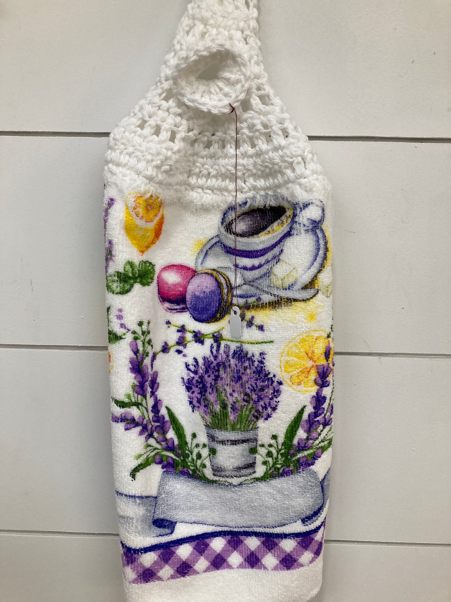 Purple Floral Tea Towel