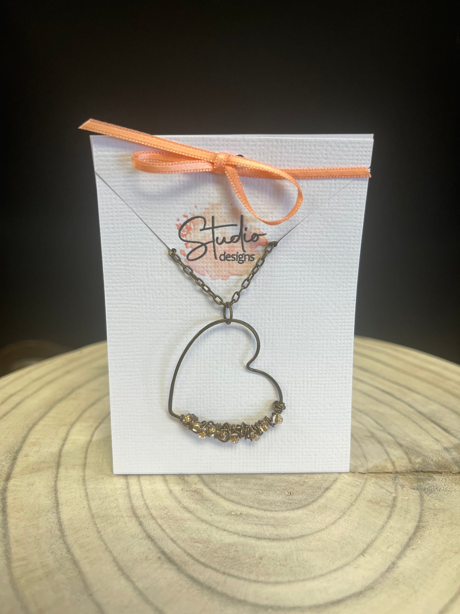 Bronze Heart Necklace